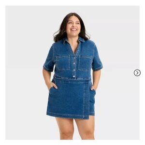 Ava & Viv Denim Skortall